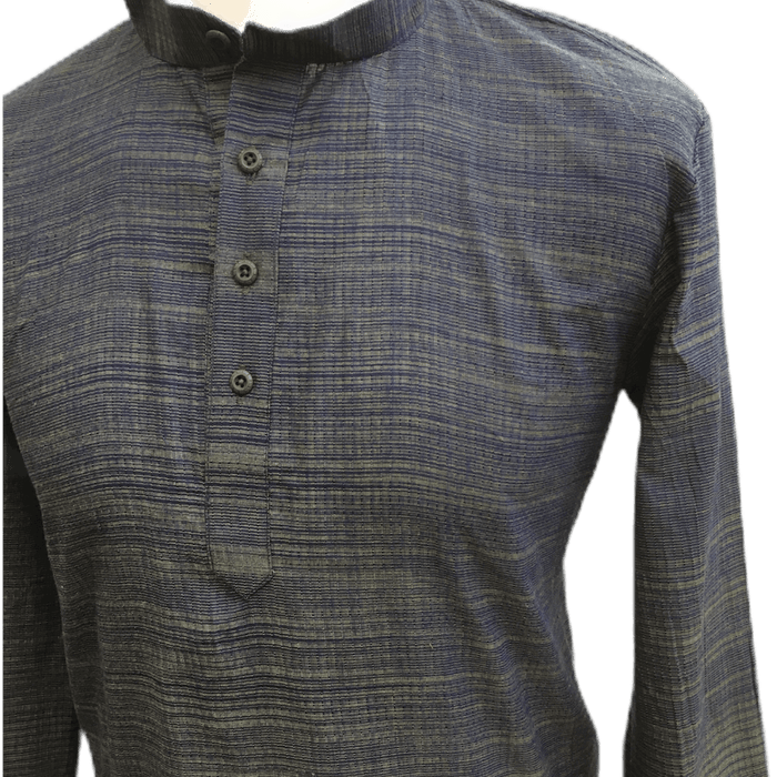 Mens Indian Dhoti Kurta Top in Navy, Thigh Length, for weddings, Bollywood Party  - Adhish Rp1219 - Prachy Creations