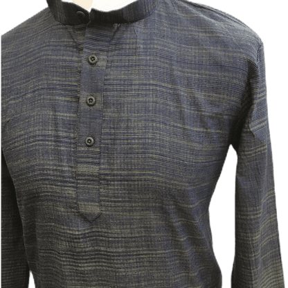 Mens Indian Dhoti Kurta Top in Navy, Thigh Length, for weddings, Bollywood Party  - Adhish Rp1219 - Prachy Creations