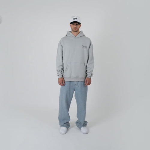 MEN'S SCRIPTED BOX FIT HOODIE