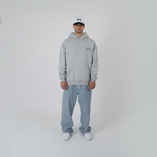 MEN'S SCRIPTED BOX FIT HOODIE