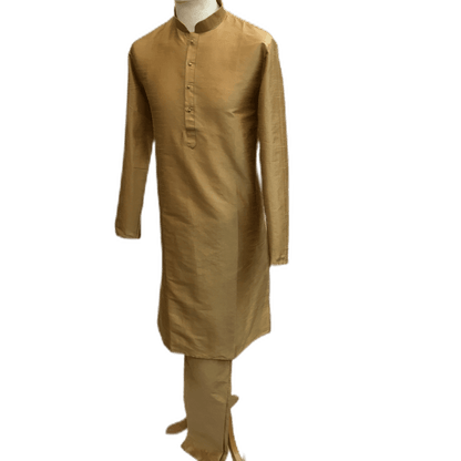 Mens Silky Gold Kurta Sets -MIx N Match with waistcoats and Dupattas - VL1912 KV1119 - Prachy Creations