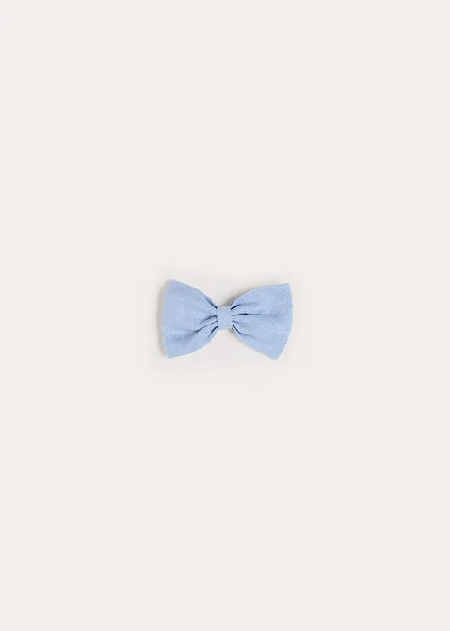 Mini Bow Hair Clip in Sky Blue HAIR ACCESSORIES from Pepa London
