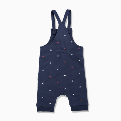 Hearts Dungaree & Bodysuit