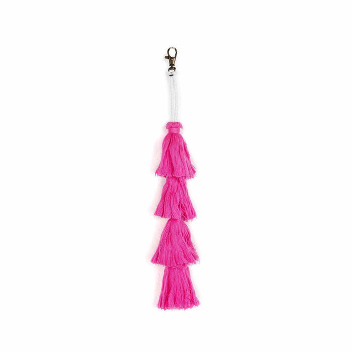 Multi-Tassel Elegant Long Bag Charm | Key Chain | Zipper Pull - Thailand