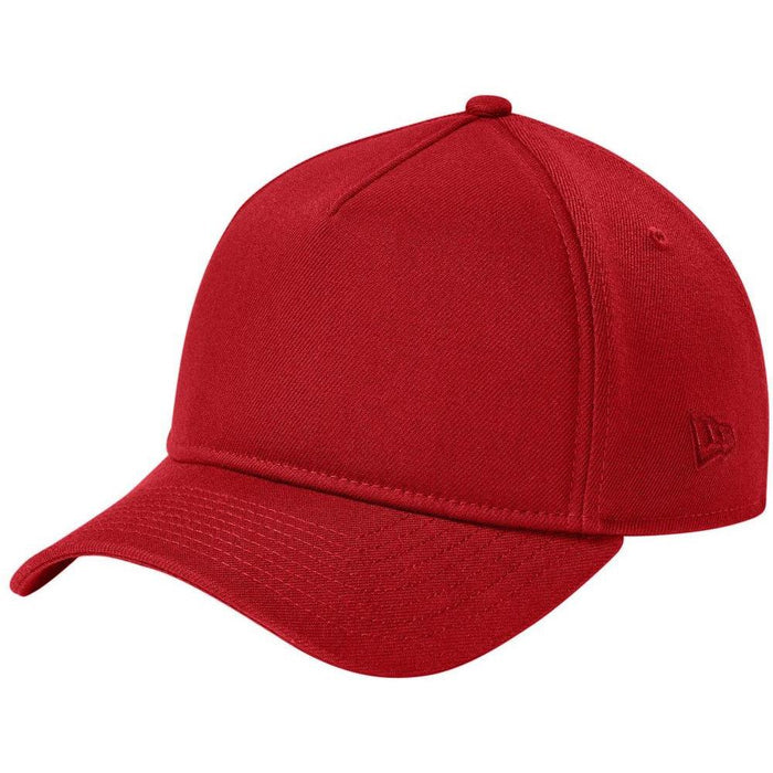 no-logo New Era A-Frame Snapback Cap-New Era-Scarlet-OSFA-Thread Logic