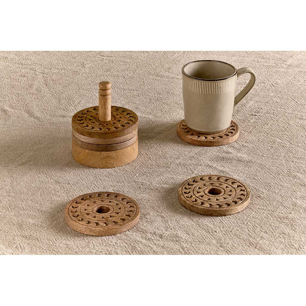 Anali Mango Wood Coasters