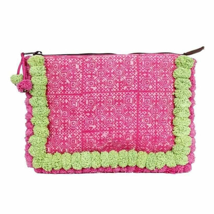 Oasis Batik PomPom iPad Clutch - Thailand