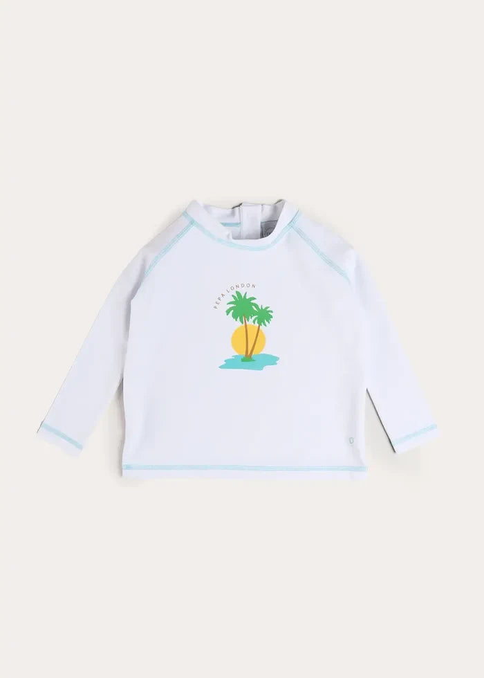 Oasis Rashguard in White (12mths-6yrs) SWIMWEAR from Pepa London