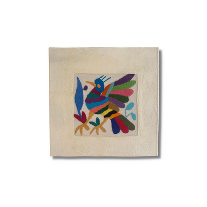 Otomí Amate Embroidered Assorted Art Textile Wall Decor Unframed - Mexico