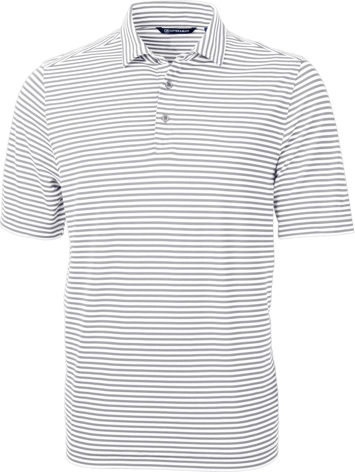 OUTLET-Cutter & Buck Virtue Eco Pique Stripe Recycled Polo