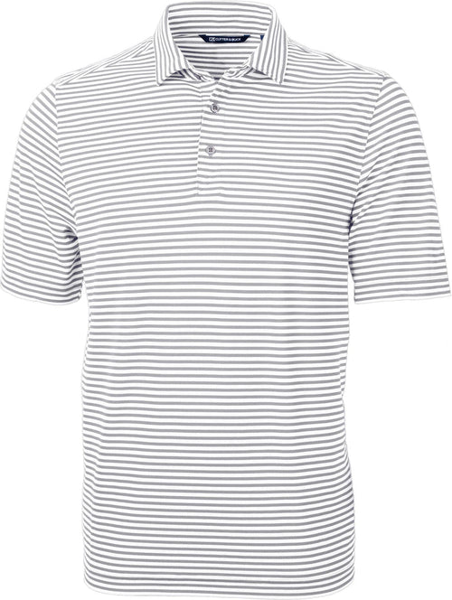 OUTLET-Cutter & Buck Virtue Eco Pique Stripe Recycled Polo