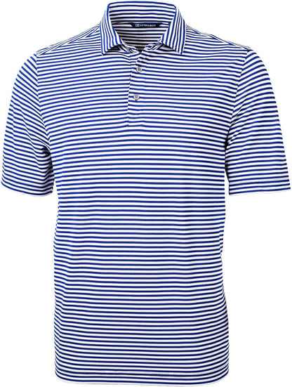OUTLET-Cutter & Buck Virtue Eco Pique Stripe Recycled Polo