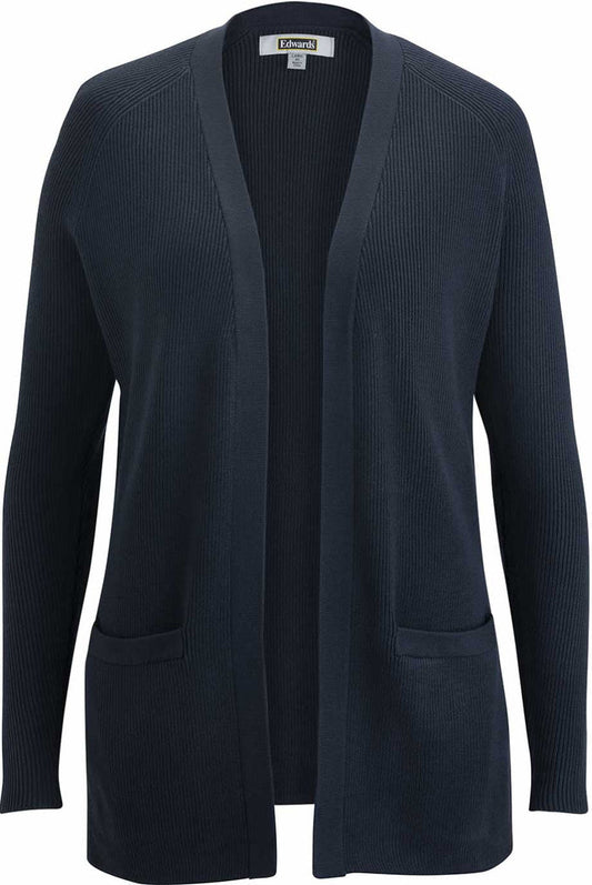 OUTLET-Edwards Women's Open Front Tunic Cardigan