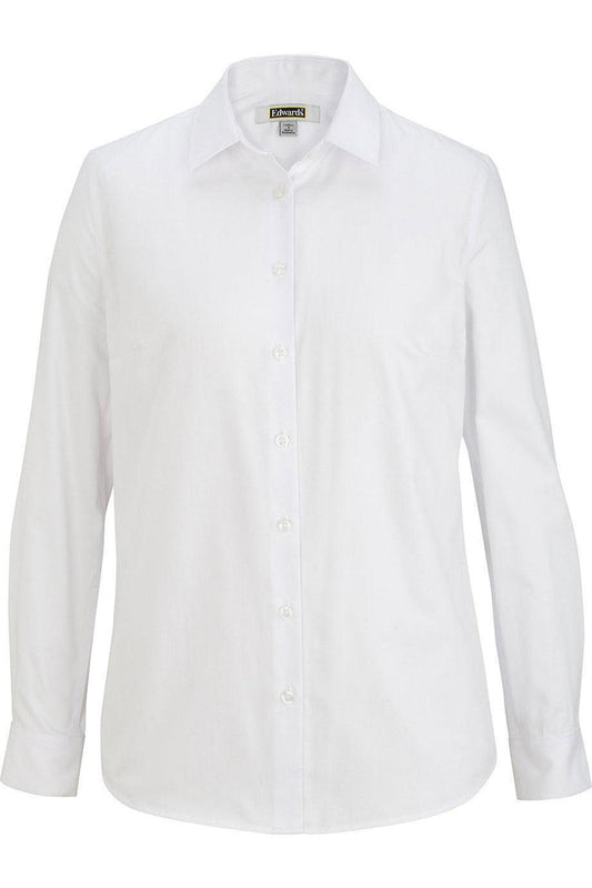 OUTLET-Edwards Women's Oxford Wrinkle Free Shirt