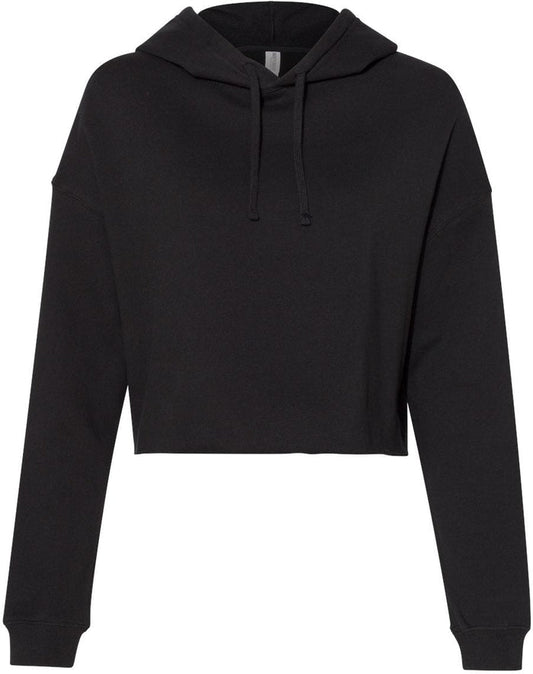 OUTLET-Independent Trading Co. Women’s Lightweight Cropped Hooded Sweatshirt
