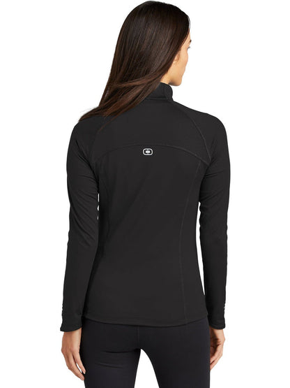 no-logo OGIO Ladies Radius Full-Zip-Regular-OGIO-Thread Logic