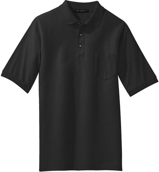 OUTLET-Port Authority Tall Silk Touch Polo with Pocket