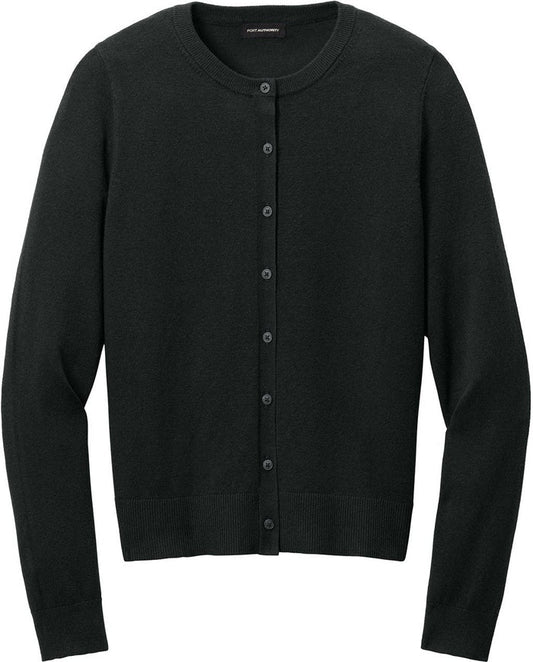 OUTLET-Port Authority Women's Easy Care Crewneck Cardigan Sweater