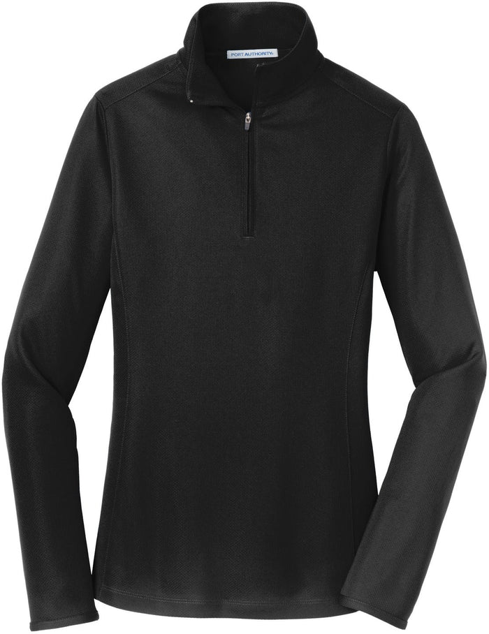 OUTLET-Port Authority Women's Pinpoint Mesh 1/2-Zip