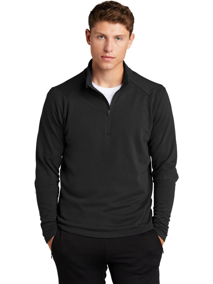 Sport-Tek Lightweight French Terry 1/4-Zip Pullover-Regular-Sport-Tek-Black-S-Thread Logic