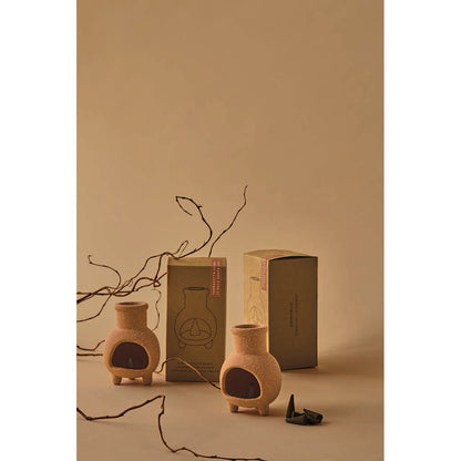 Chiminea Ceramic Incense Cone Holder
