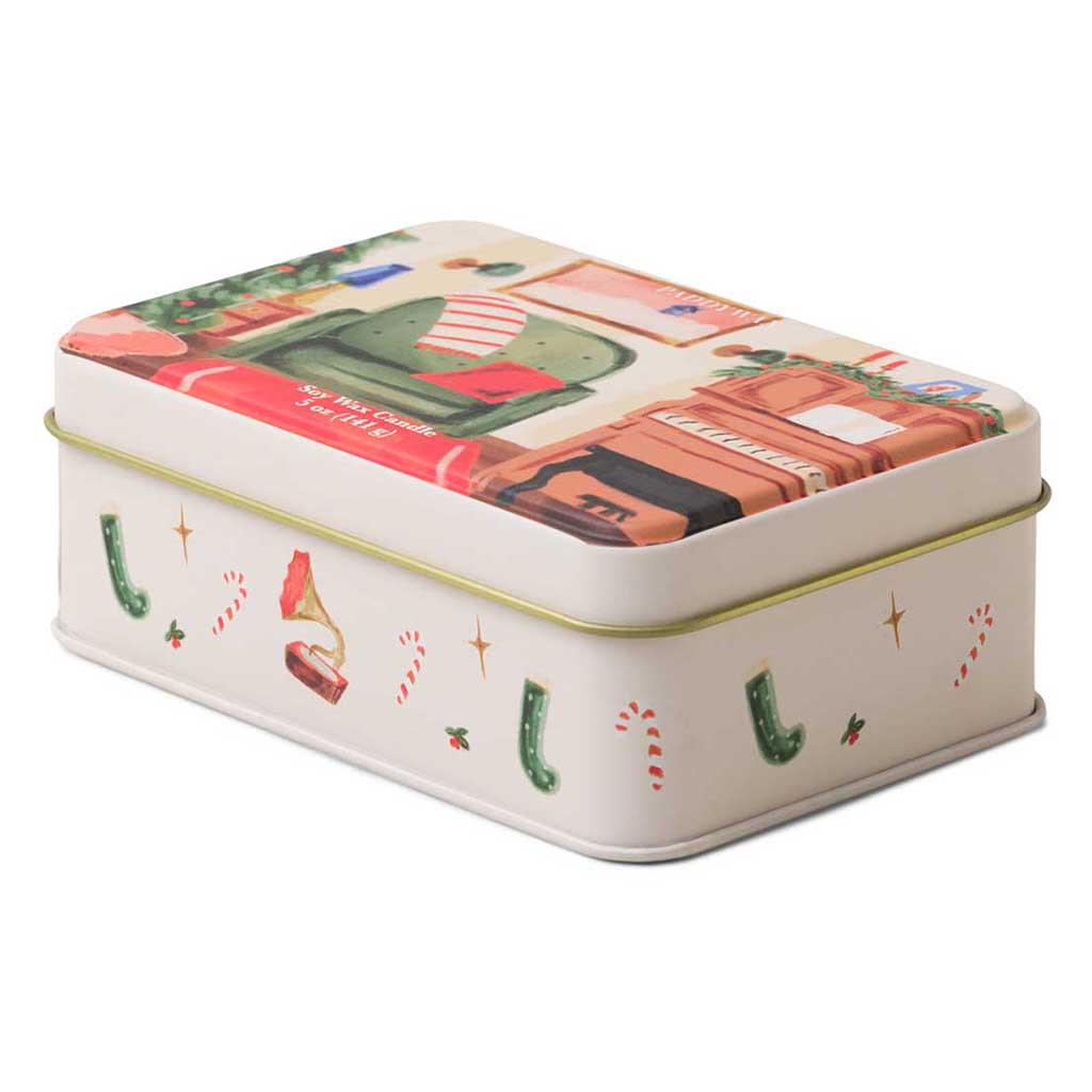 Christmas Tin Candle | Pomegranate & Spruce