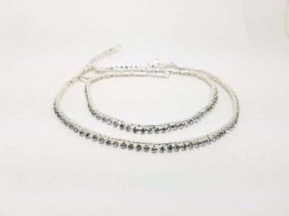 Pair of Ankle Chain / Payal / Pazeb - Fashion Jewellery - Bollywood - Weddings - PYL1802V 0918 - Prachy Creations