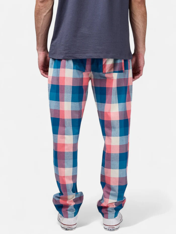 Pantalon Elepants 133 Poplin Beige Azul Rojo