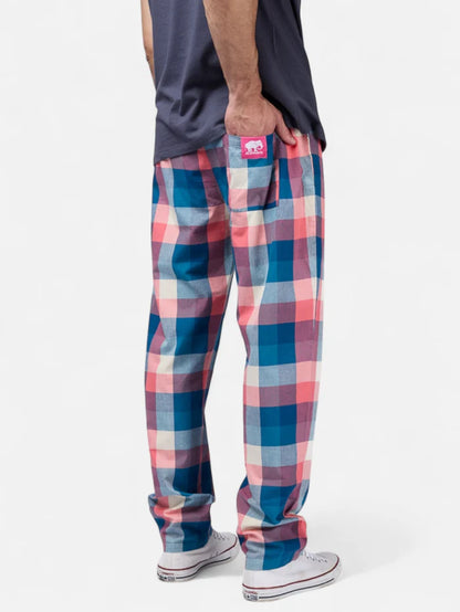 Pantalon Elepants 133 Poplin Beige Azul Rojo