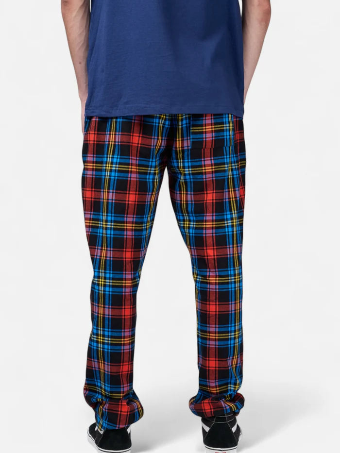 Pantalon Elepants 180 Poplin Negro Azul Rojo