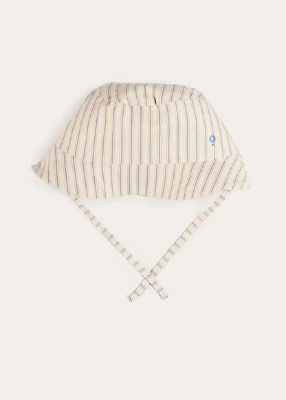 Percy Stripe Sun Hat in Blue (S-L) ACCESSORIES from Pepa London