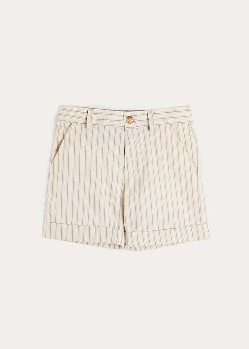 Percy Stripe Tailored Shorts in Blue (4- 10yrs) SHORTS from Pepa London