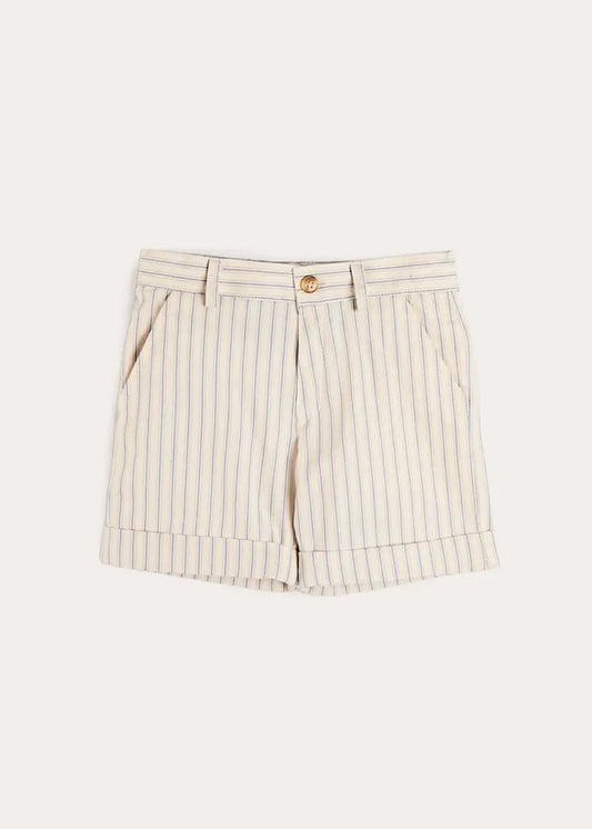 Percy Stripe Tailored Shorts in Blue (4- 10yrs) SHORTS from Pepa London