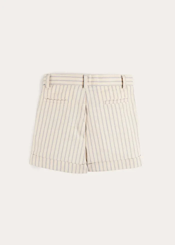 Percy Stripe Tailored Shorts in Blue (4- 10yrs) SHORTS from Pepa London