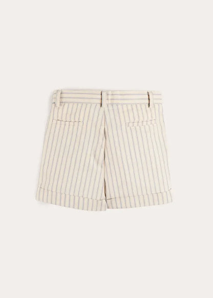 Percy Stripe Tailored Shorts in Blue (4- 10yrs) SHORTS from Pepa London