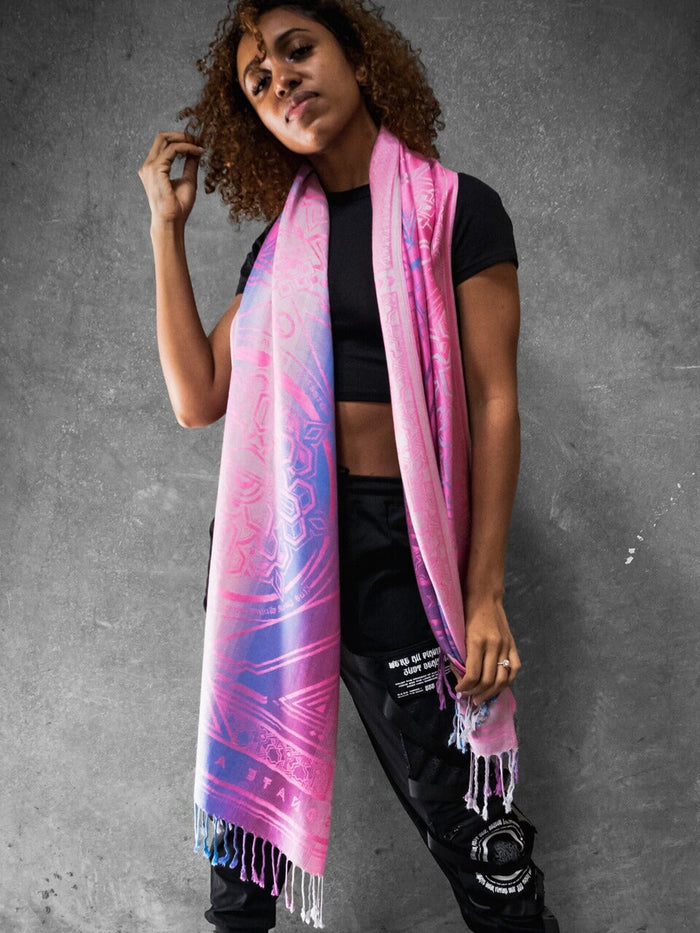 PINK AMETHYST DHARMA ✦ Festival Shawl