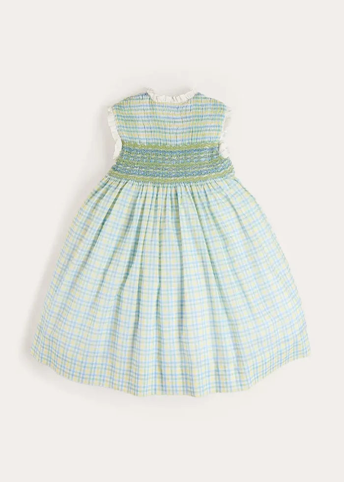 Pip Check Smocked Sleeveless Dress in Green (12mths- 10yrs) DRESSES from Pepa London