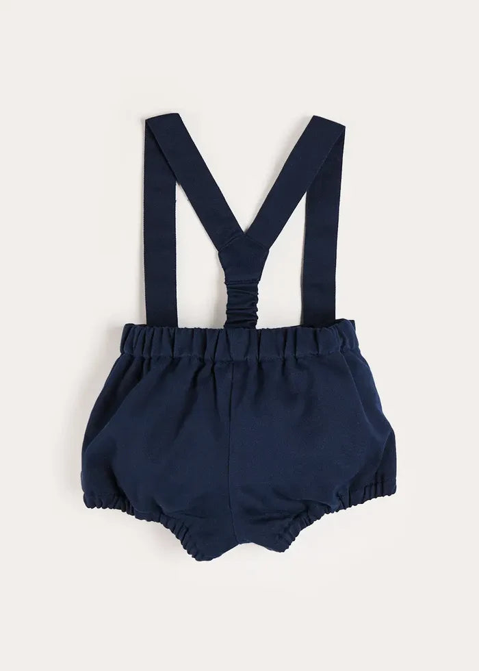Plain Bloomers with Braces in Navy (6mths-3yrs) BLOOMERS from Pepa London