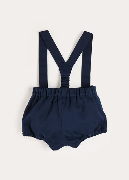 Plain Bloomers with Braces in Navy (6mths-3yrs) BLOOMERS from Pepa London