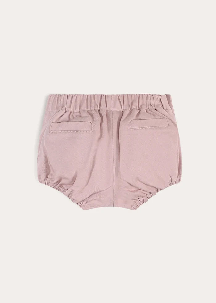 Plain Button Detail Bloomers in Pink (6mths-4yrs) Bloomers from Pepa London