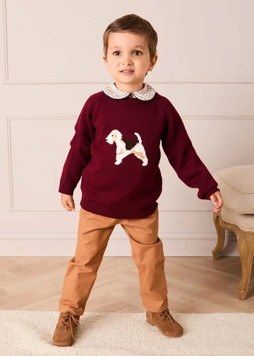 Plain Chino Trousers in Camel (18mths-5yrs) TROUSERS from Pepa London