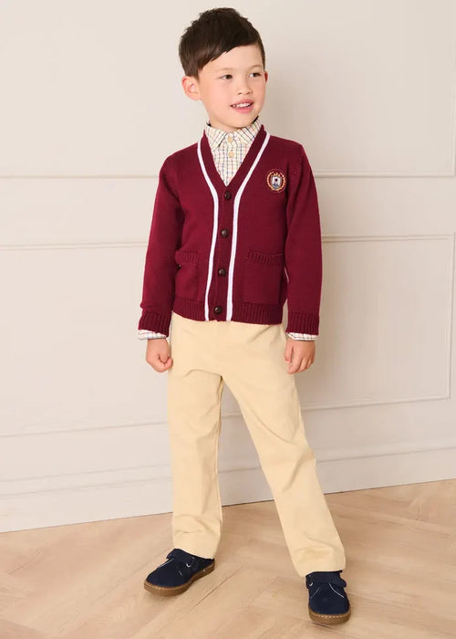 Plain Five Pocket Chino Trousers in Camel (4-10yrs) TROUSERS from Pepa London