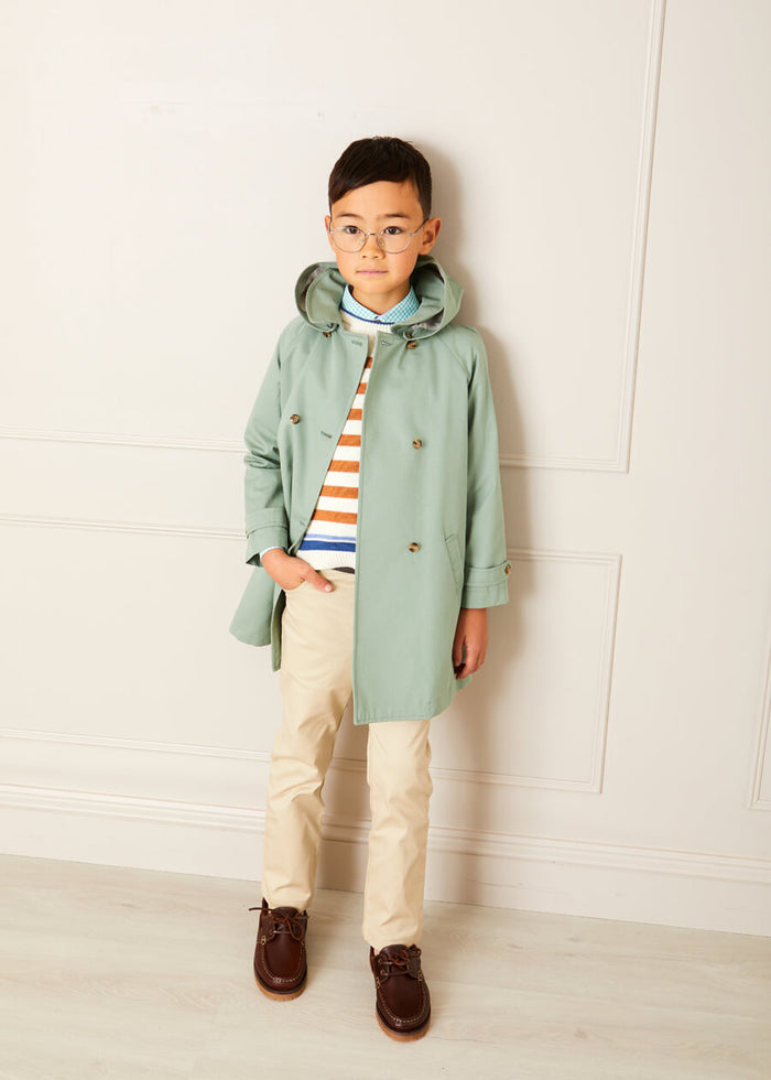 Plain Five Pocket Chino Trousers in Camel (4-10yrs) TROUSERS from Pepa London