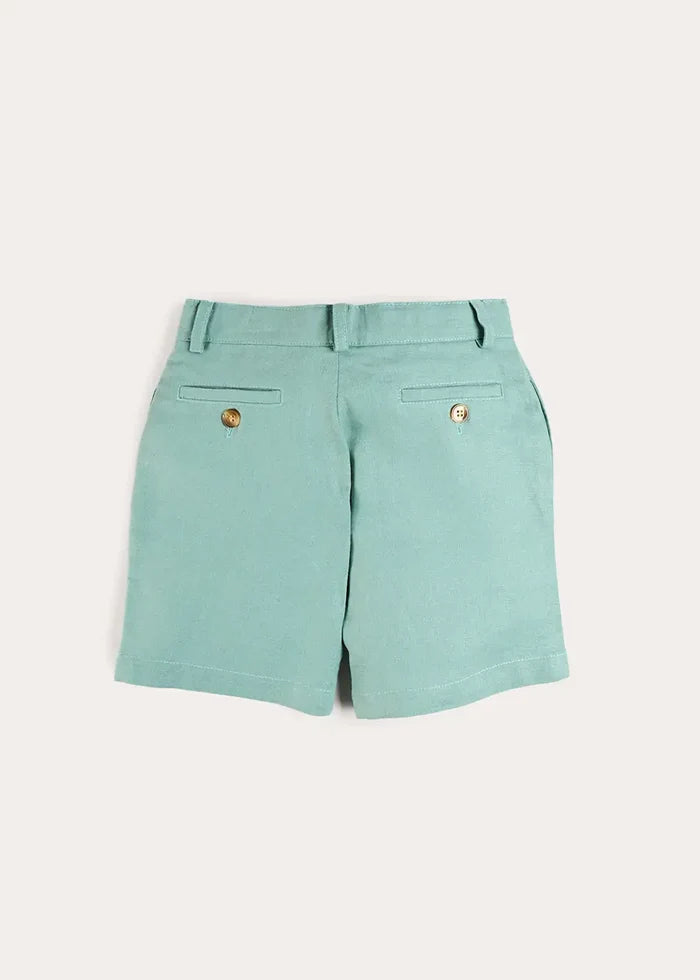 Plain Shorts in Sage Green (4- 10yrs) SHORTS from Pepa London