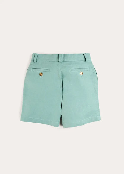 Plain Shorts in Sage Green (4- 10yrs) SHORTS from Pepa London