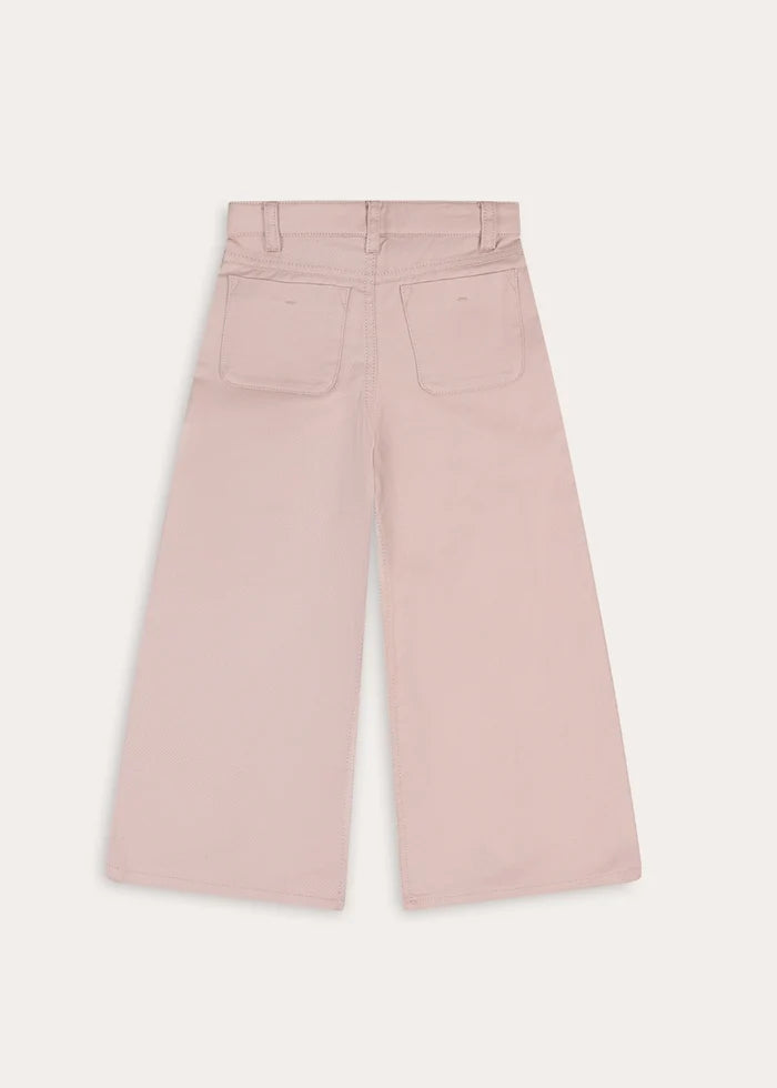 Plain Wide Leg Trousers in Pink (4-10yrs) Trousers from Pepa London