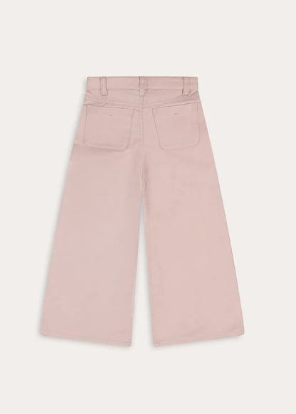 Plain Wide Leg Trousers in Pink (4-10yrs) Trousers from Pepa London