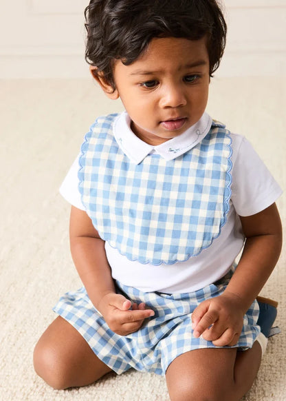 Plane Embroidery Short Sleeve Bodysuit in White (3mths-3yrs) TOPS & BODYSUITS from Pepa London