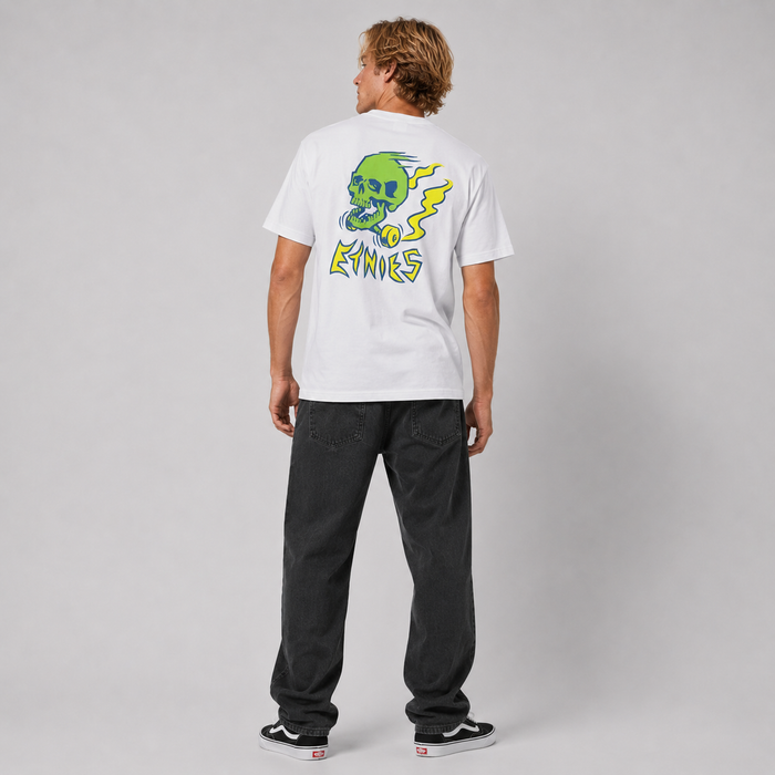 Polera Skate Skull White