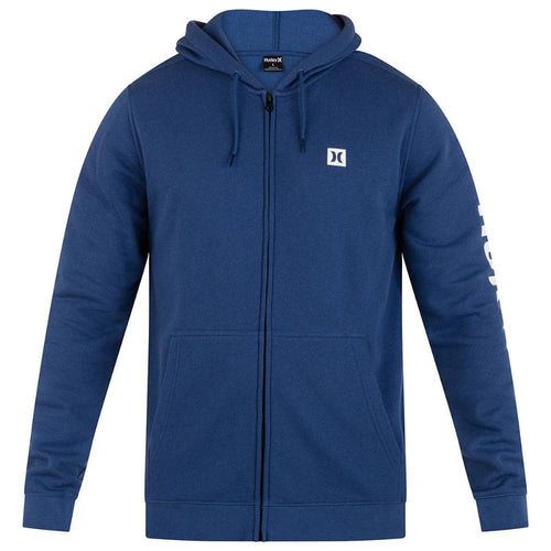 Poleron Full Zipper Icon Blue Void